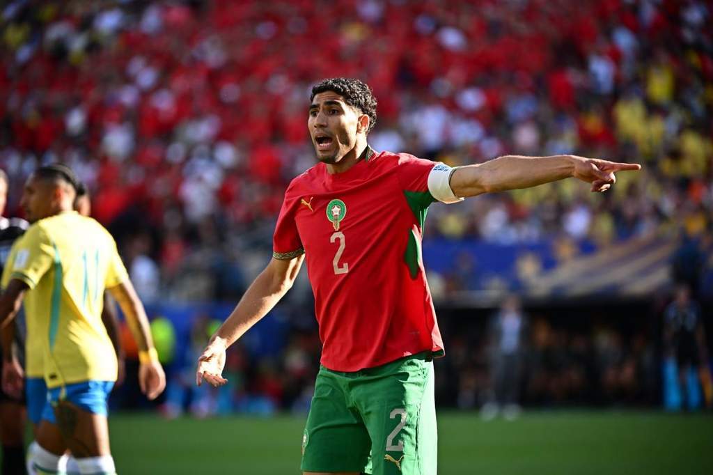 Achraf Hakimi memimpin skuad Maroko dalam pertandingan Piala Dunia 2026 melawan Skotlandia